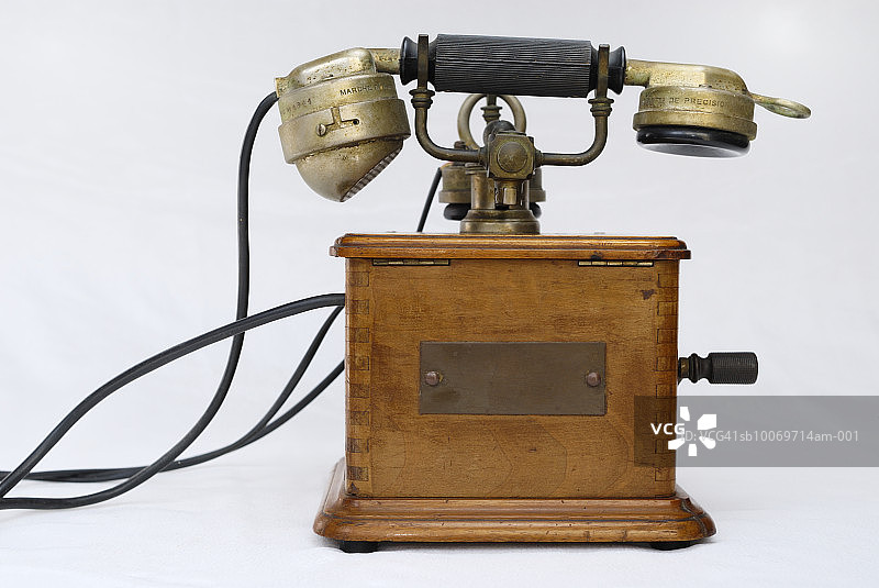 老式1910年马蒂电话图片素材