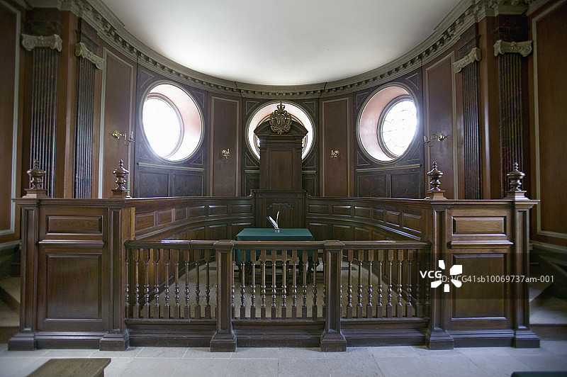 美国弗吉尼亚州：威廉斯堡殖民地历史法庭图片素材