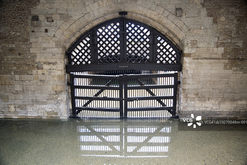 英国伦敦塔叛徒门图片素材