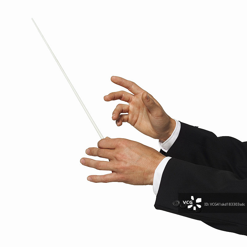 指挥家手部特写图片素材