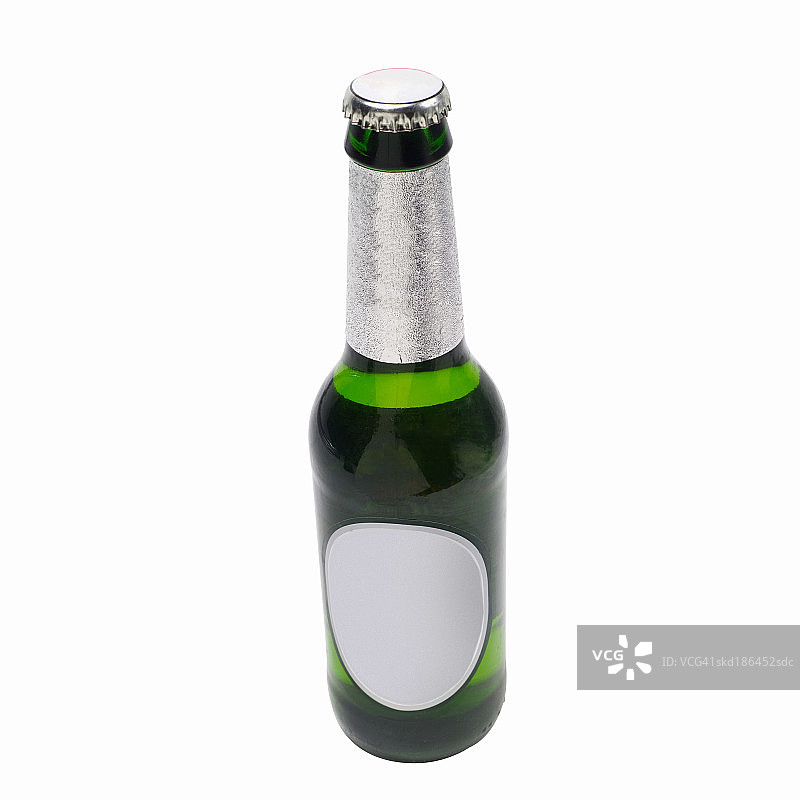 一瓶啤酒的特写图片素材