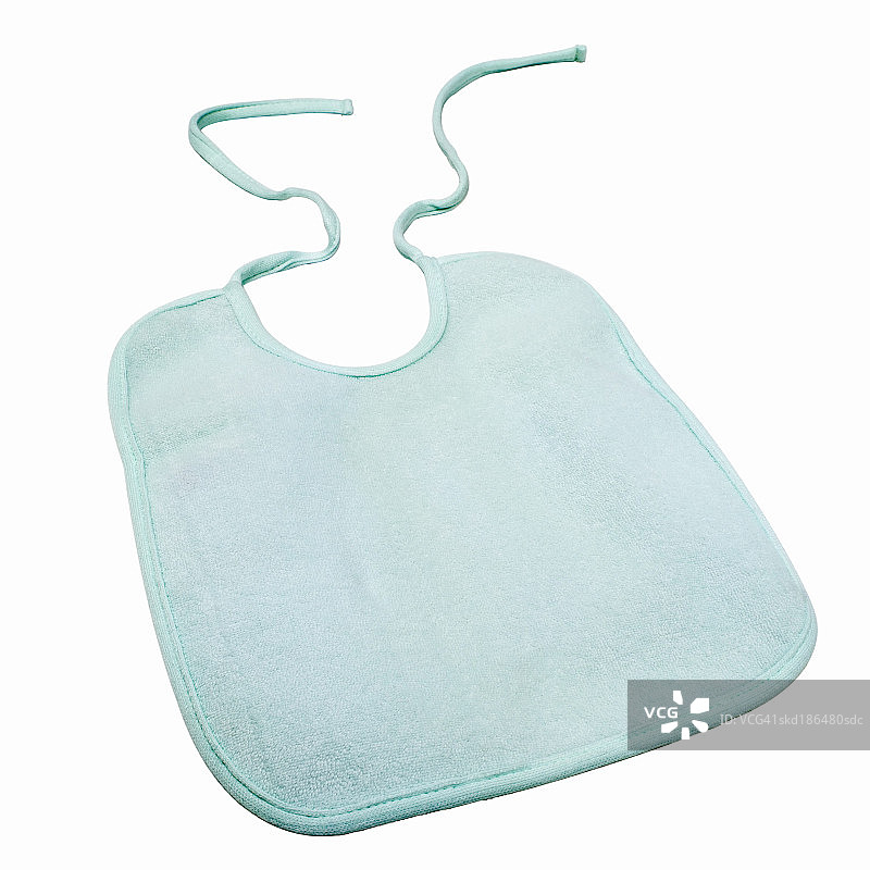 婴儿围嘴的鸟瞰图图片素材