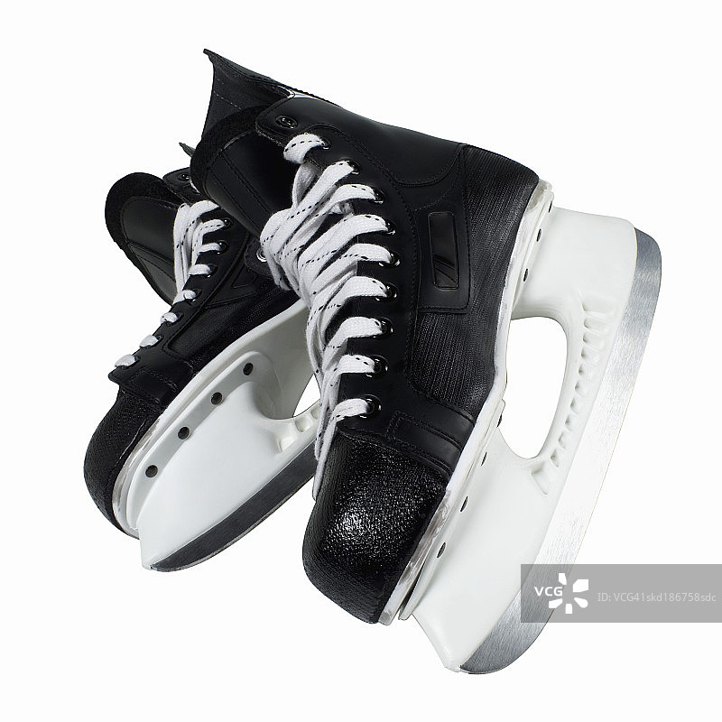 一双直排轮滑鞋的特写图片素材