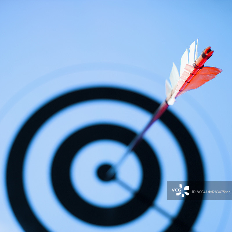 靶心之箭特写图片素材