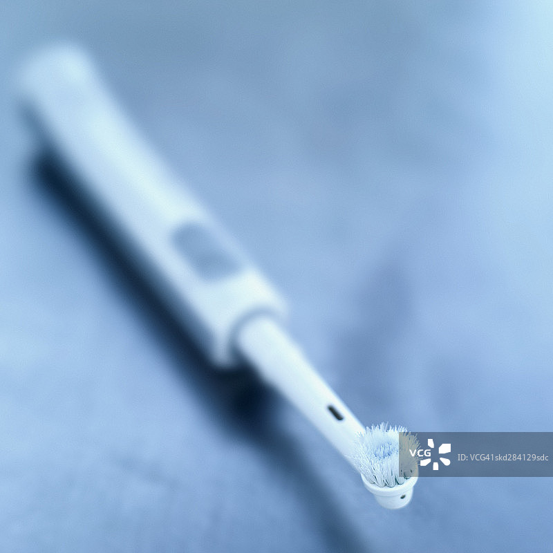 电动牙刷特写图片素材