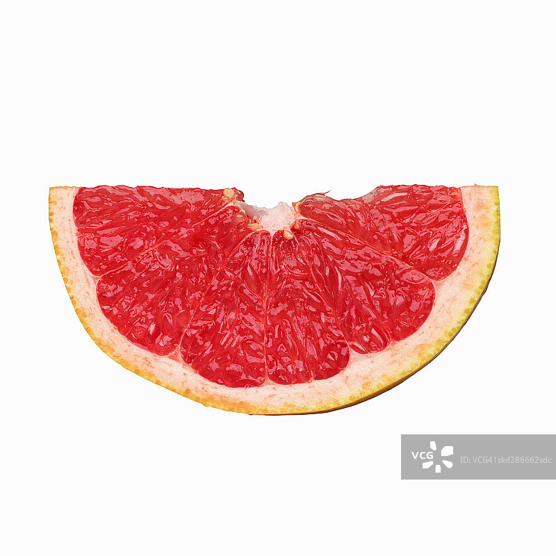 粉红葡萄柚片的特写图片素材