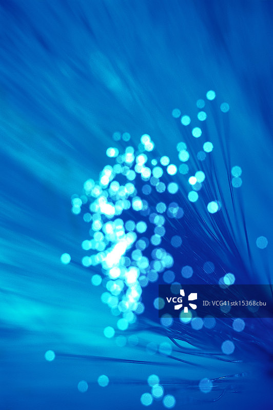 光纤末端的钨特写镜头图片素材