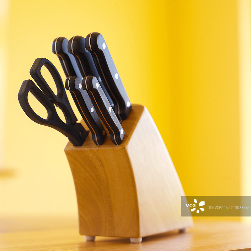 刀架上的刀具特写图片素材