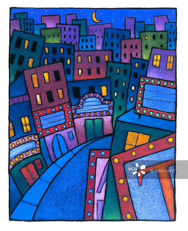 百老汇灯光图片素材