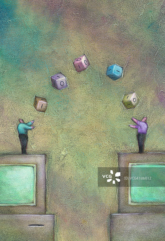 杂耍二进制数字图片素材