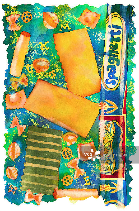 意大利面种类图片素材