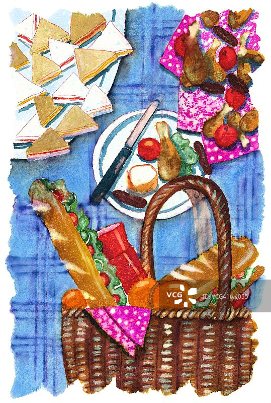 野餐食品图片素材
