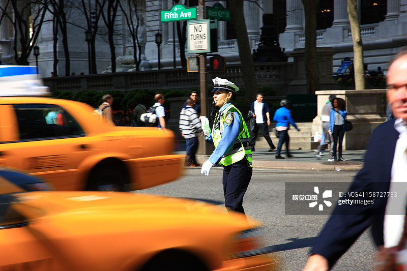 第五大道的交通图片素材