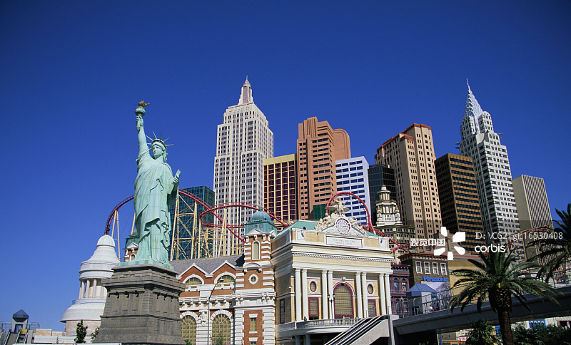 纽约-纽约酒店及赌场图片素材