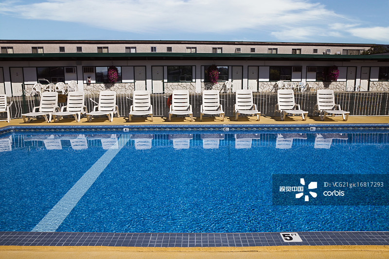 汽车旅馆游泳池图片素材