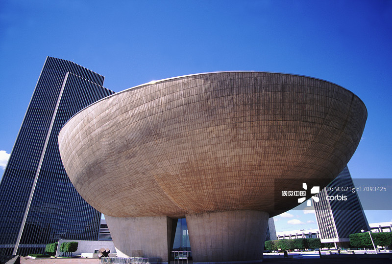 纽约州奥尔巴尼的蛋形建筑图片素材