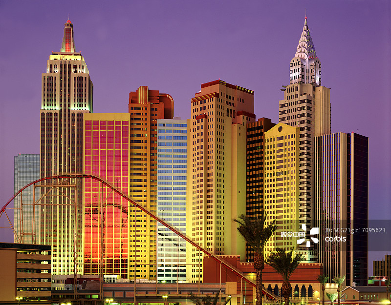 纽约-纽约酒店和赌场 - 拉斯维加斯，内华达州图片素材