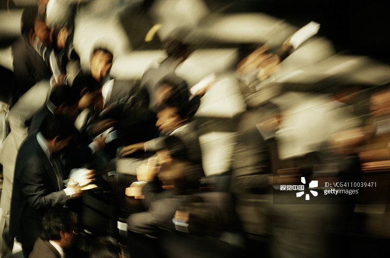 模糊的墨西哥城股票市场图片素材