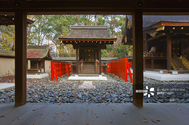 日本京都的下鸭神社图片素材