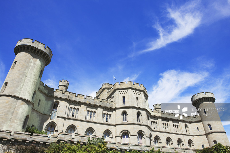 伊斯特诺城堡；莱德伯里：赫里福德郡；科茨沃尔德图片素材