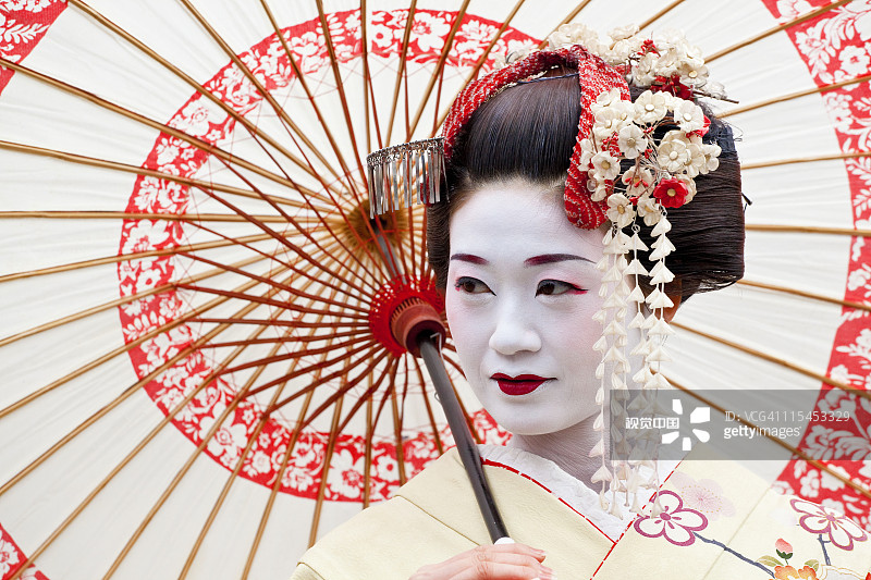 日本京都艺伎图片素材