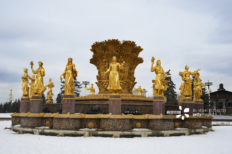 俄罗斯莫斯科全俄展览中心图片素材