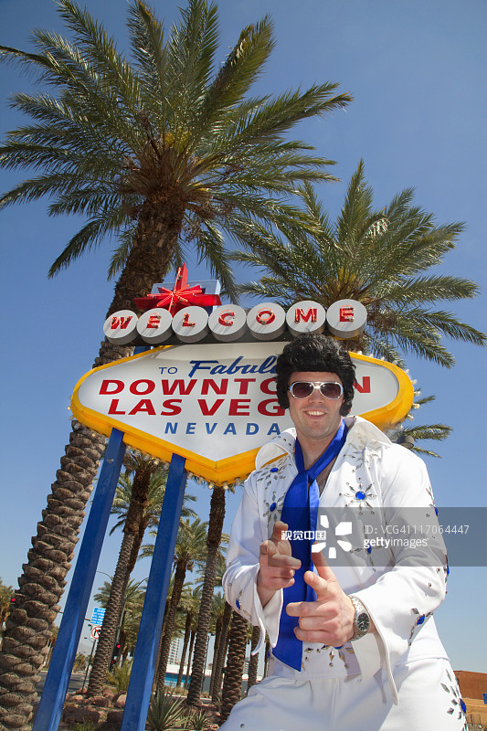 埃尔维斯模仿者图片素材