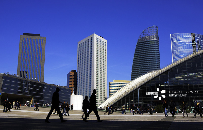 金融区拉德芳斯的商人图片素材