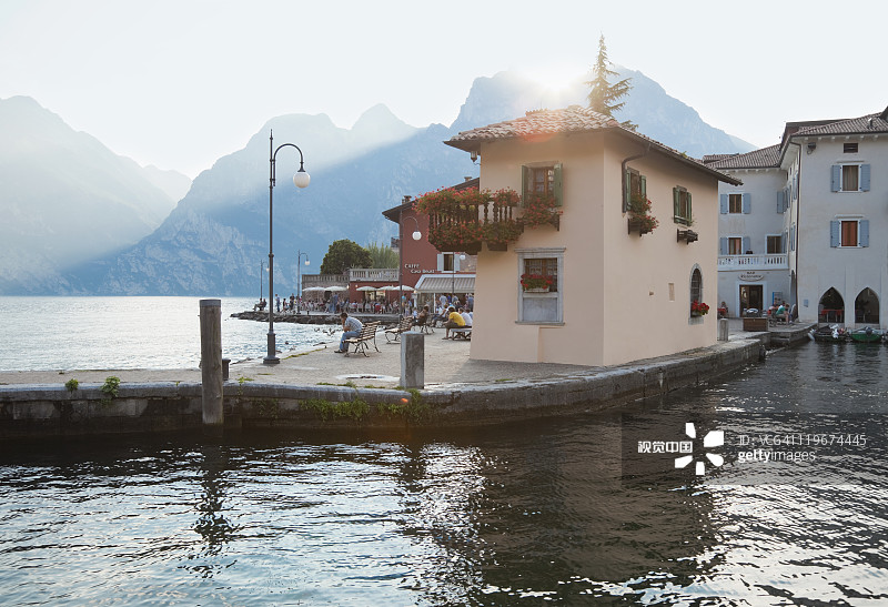 托尔博莱，加尔达湖，意大利图片素材