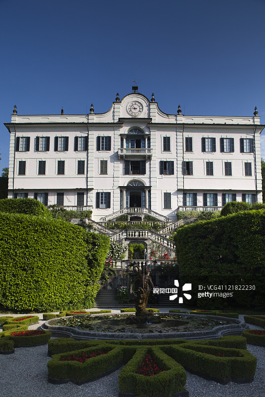 卡洛塔别墅，科莫湖，意大利伦巴第米兰湖区图片素材