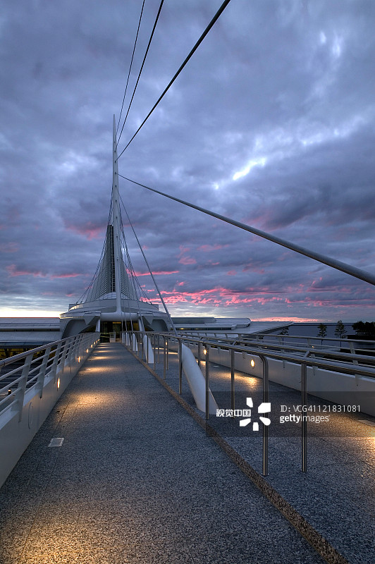 威斯康星州密尔沃基艺术博物馆新馆图片素材