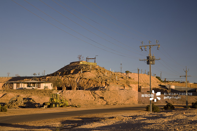 澳大利亚库伯佩迪蛋白石矿区图片素材