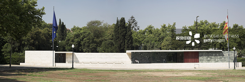 德国馆：路德维希·密斯·凡德罗设计的巴塞罗那国际博览会德国馆图片素材