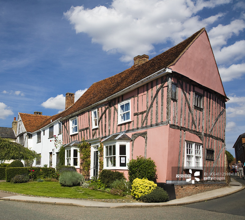 英国萨福克郡拉文纳姆的时代房屋图片素材