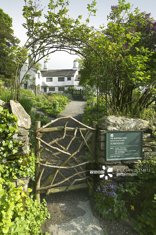 城镇尽头村特劳特贝克国家信托历史遗产图片素材