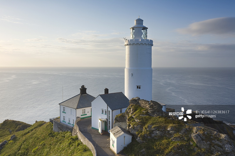 起航点灯塔，南哈姆斯区，德文郡，英国图片素材