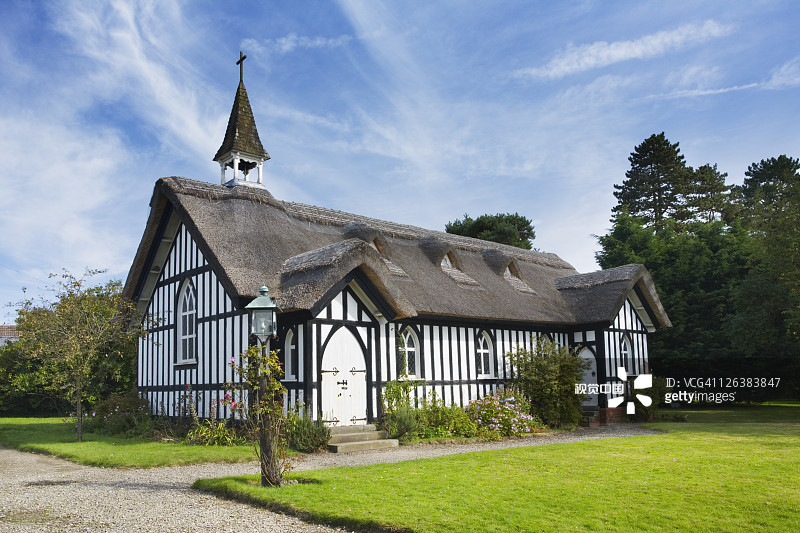 什罗普郡利特尔斯特雷顿万圣教堂（英国）图片素材