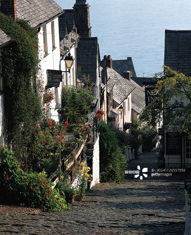 北德文郡的克洛韦利图片素材