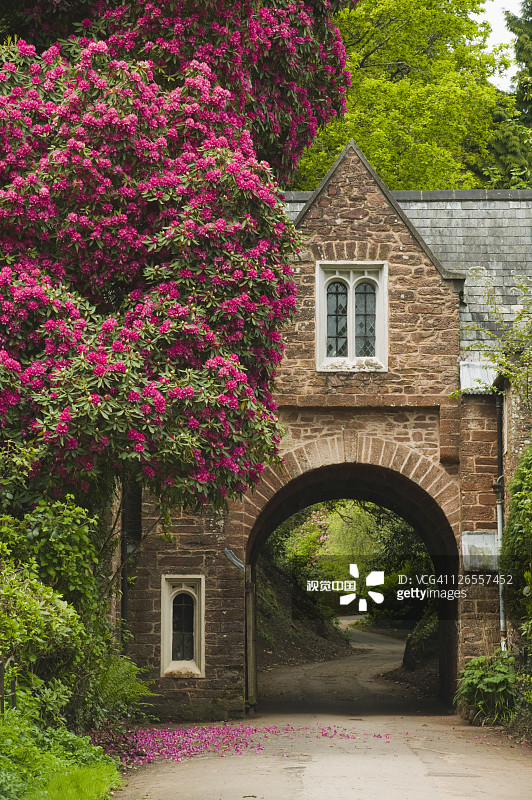 英国科金顿庄园花园入口图片素材