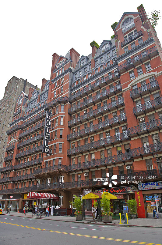 纽约市，切尔西酒店，23街和6号大道图片素材