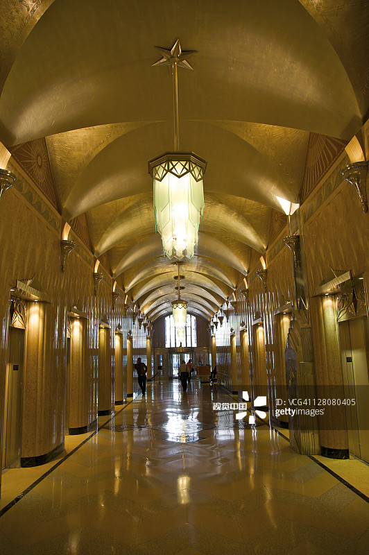 通用电气大厦内部，原为 RCA 维克多大厦，位于纽约州纽约市列克星敦大道570号图片素材