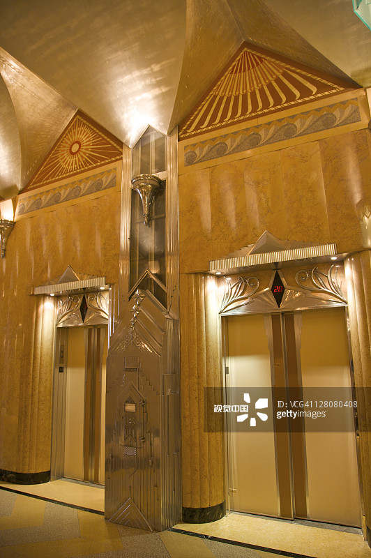 通用电气大厦内部，原为 RCA 维克多大厦，位于纽约州纽约市列克星敦大道570号图片素材