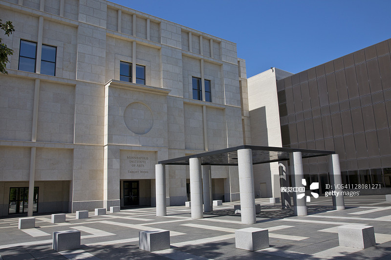 明尼阿波利斯艺术学院庭院景观：约翰·威伦贝彻的“迷宫”图片素材