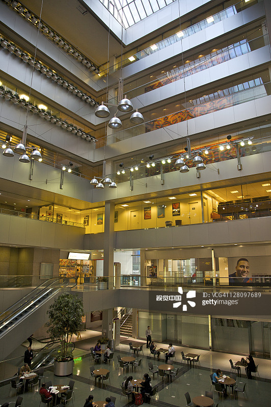 室内：花旗集团中心中庭，纽约图片素材