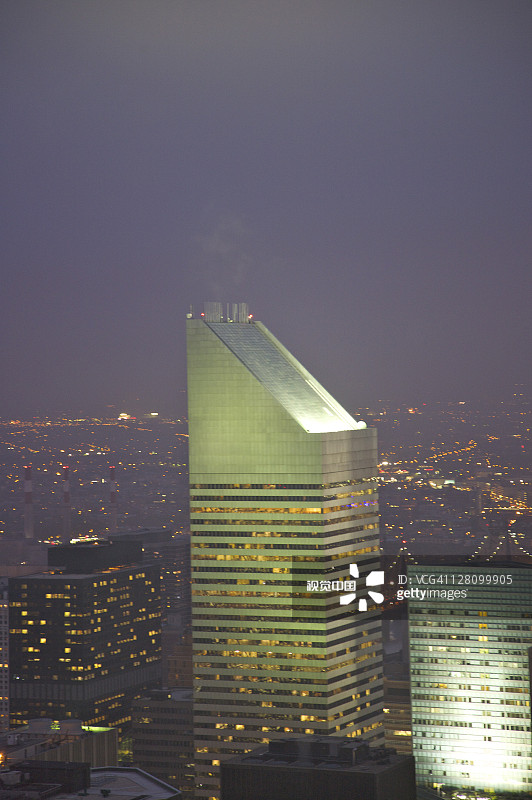 纽约花旗集团大厦夜景图片素材