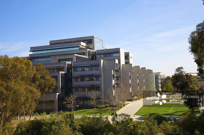 加利福尼亚大学圣地亚哥分校工程四合院，拉霍亚，加利福尼亚州图片素材