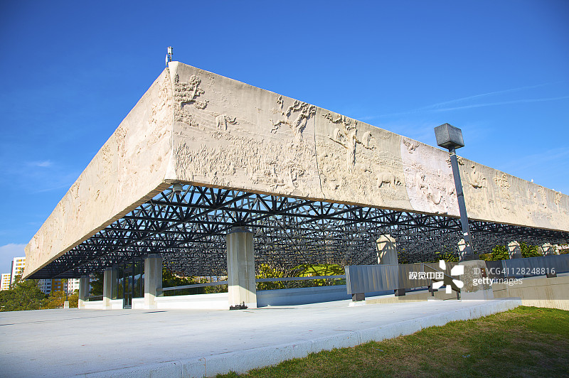 乔治·C·佩奇博物馆外观，拉布雷亚沥青坑，加利福尼亚州洛杉矶图片素材