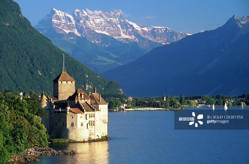 瑞士蒙特勒西庸城堡图片素材