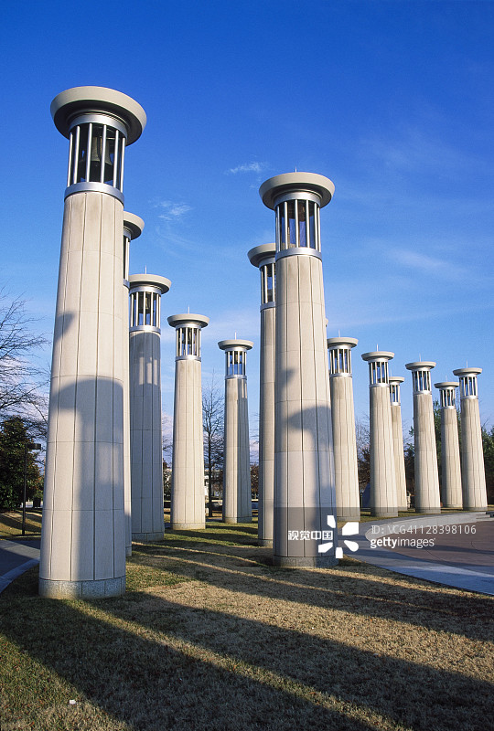 比森特尼尔购物中心州立公园的编钟图片素材