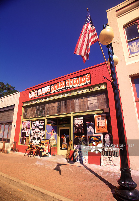 埃伦斯堡的Rodeo唱片店面图片素材
